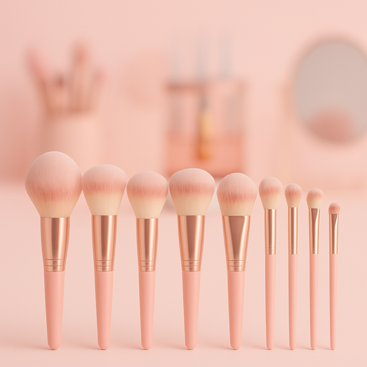 Set de pinceaux rose
